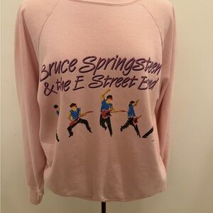 Vintage 80’s Bruce Springsteen Pink Sweatshirt